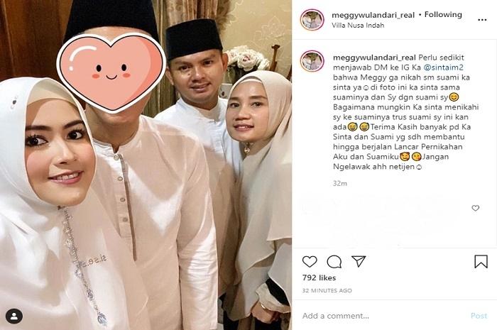 Meggy Wulandari dituduh menikahi suami orang (Instagram @meggywulandari_real)