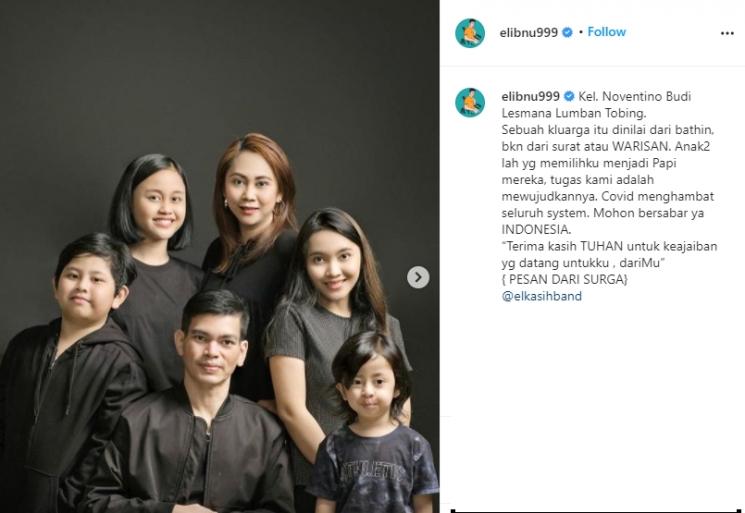 El Ibnu bersama Sarah Dee dan anak-anak (Instagram/@elibnu999)
