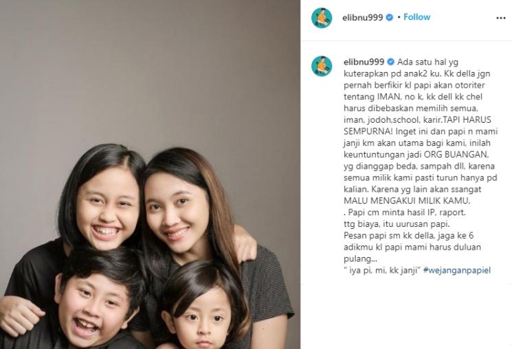 El Ibnu dan anak-anak (Instagram/@elibnu999)
