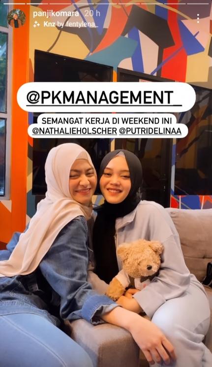 Nathalie Holscher dan Putri Delina (Instagram/@panjikomara)