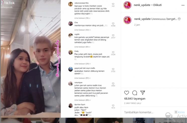 Kebersamaan Brisia Jodie dan Julian Jacob (Instagram.com/nenk_update)