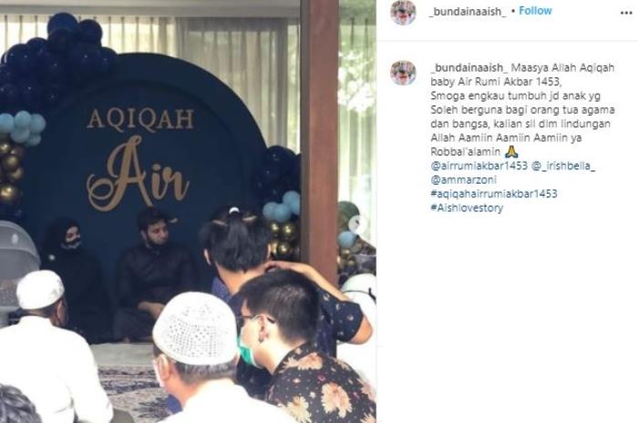 Momen anak Irish Bella dan Ammar Zoni. (Instagram/@bundainaaish_)