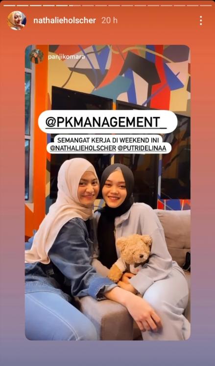 Nathalie Holscher dan Putri Delina (Instagram/@nathalieholscher)