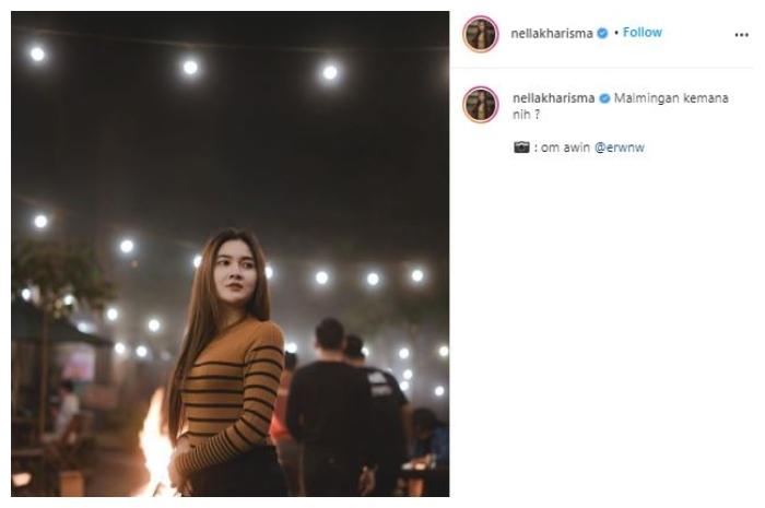 Momen liburan Nella Kharisma dan Dory Harsa. (Instagram/@nellakharisma)