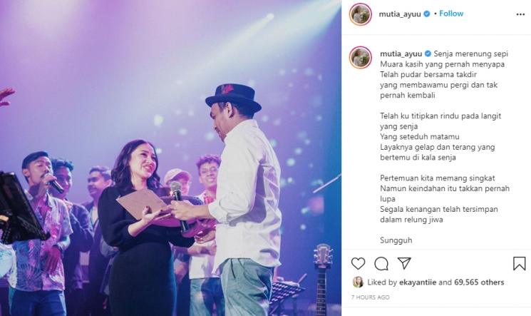 Mutia Ayu dan Glenn Fredly (Instagram/@mutia_ayuu)