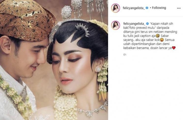Felicya Angelista dan Caesar Hito. (Instagram/@felicyangelista_)
