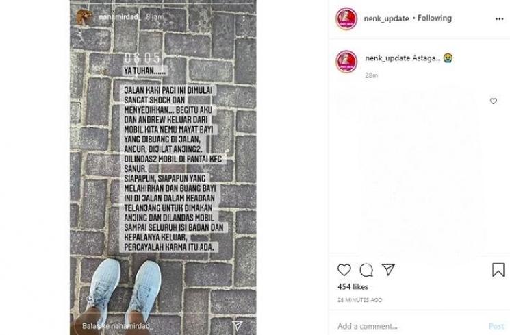 Nana Mirdad (Instagram @nenk_update)
