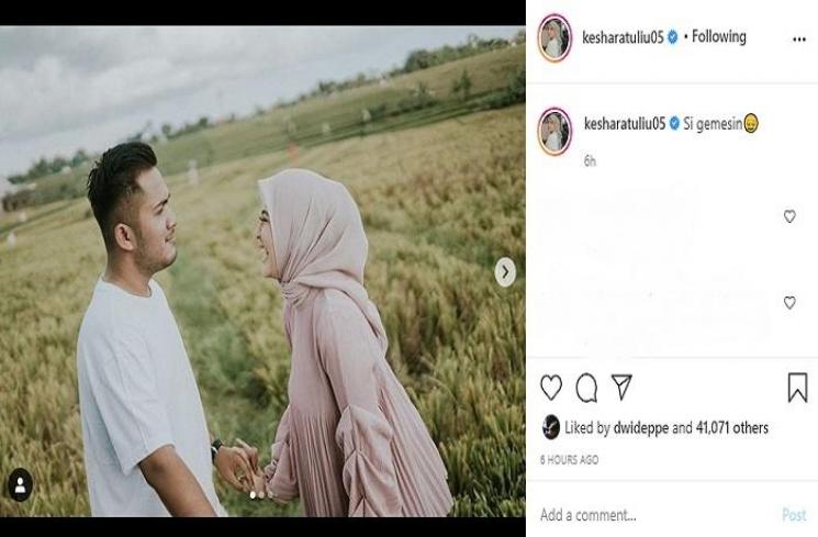 Prewedding Kesha Ratuliu dan Adhi Permana (Instagram @kesharatuliu05)