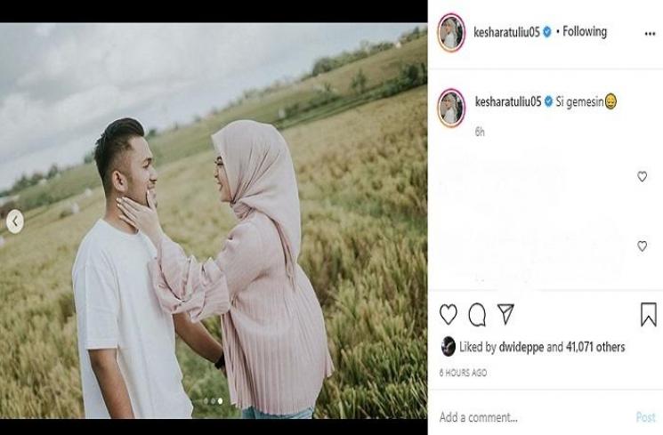 Prewedding Kesha Ratuliu dan Adhi Permana (Instagram @kesharatuliu05)