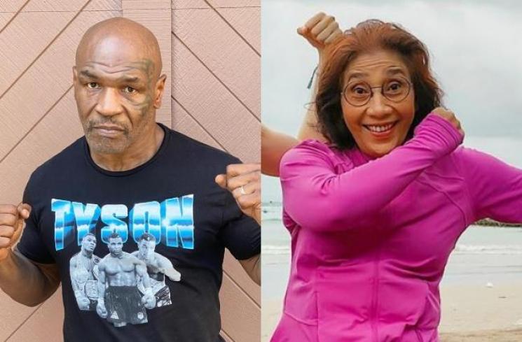 Mike Tyson dan Susi Pudjiastuti. (Instagram)