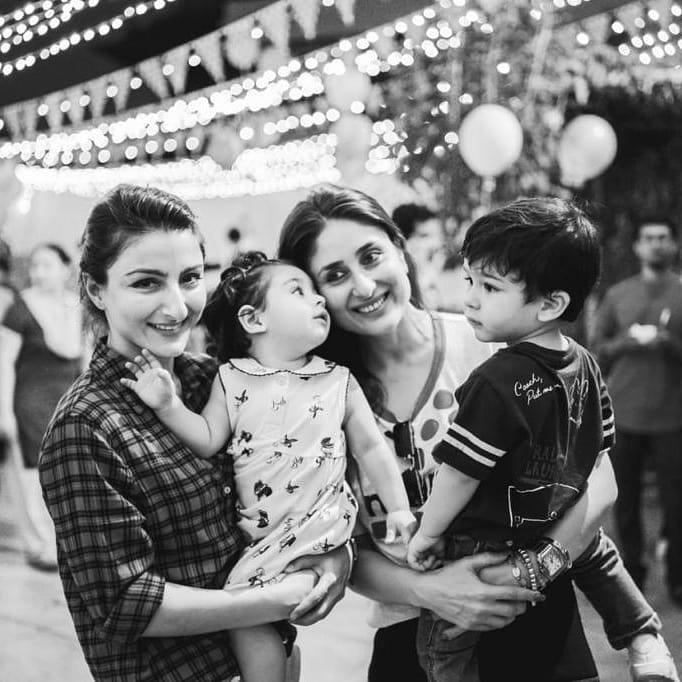Kareena Kapoor bersama Soha Ali Khan, Taimur dan Inaaya (Instagram/@therealkareenakapoor)