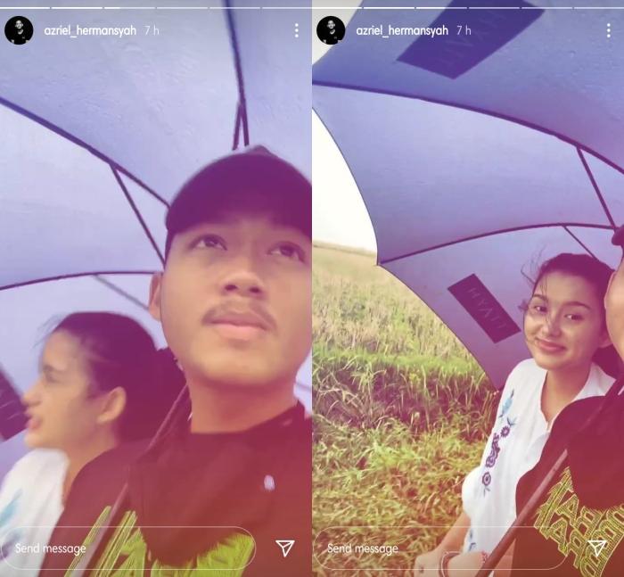 Azriel Hermansyah dan Sarah Menzel. (Instagram/@azriel_hermansyah)