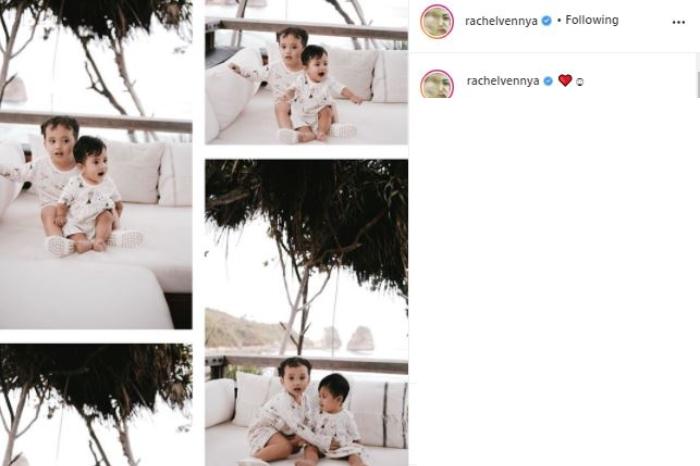 Xabiru momong adik. (Instagram/@rachelvennya)