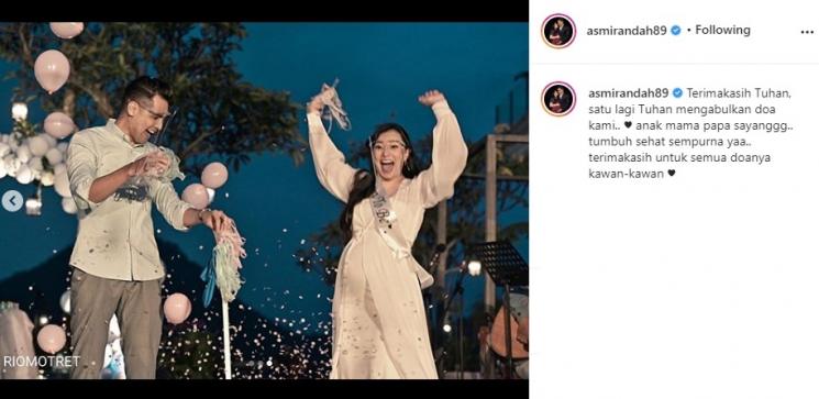 Momen Baby Shower Asmirandah. (Instagram/@asmirandah89)