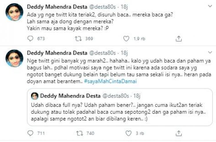 Klarifikasi Desta (Twitter.com/desta80s)