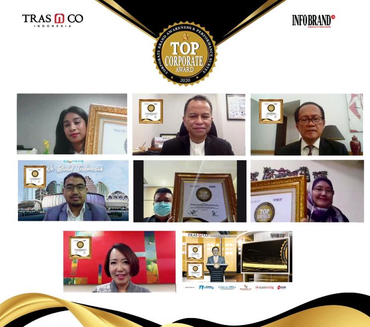 Top Corporate Award 2020. (Dok. TRAS N CO Indonesia)
