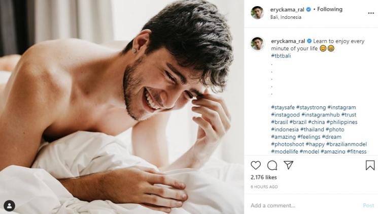 Suami Aura Kasih, Eryck Amaral. (Instagram/@eryckama_ral)