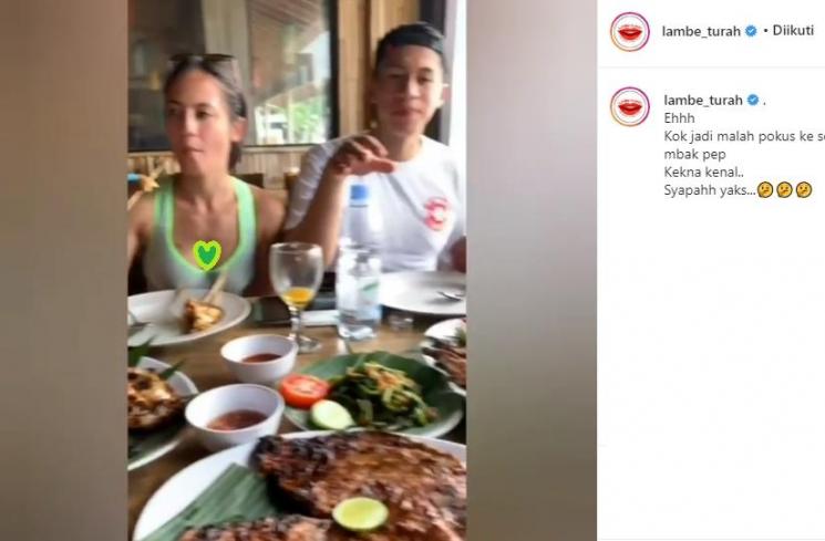 Pevita Pearce makan bareng diduga dengan Arsyah Rasyid (Instagram/@lambe_turah)