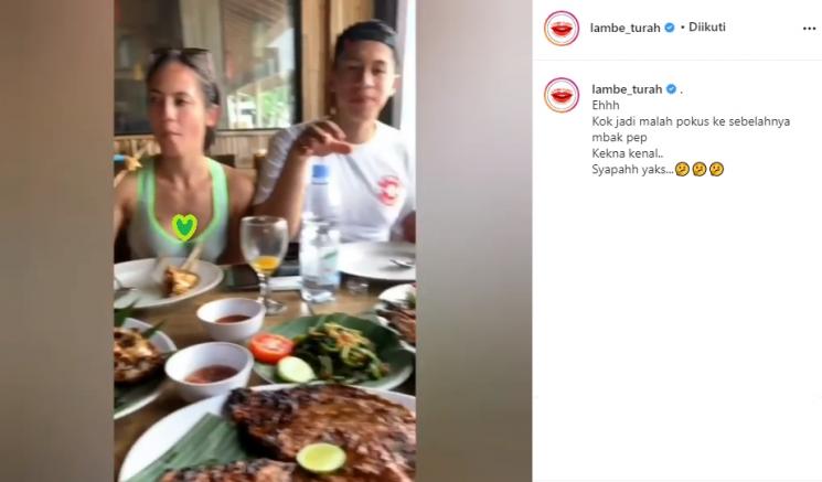 Pevita Pearce makan bareng diduga dengan Arsyah Rasyid (Instagram/@lambe_turah)