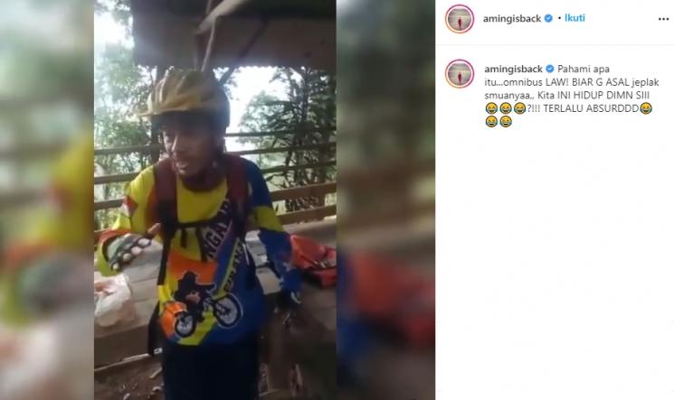 Viral Omnibus Law disebut Melly Goeslaw (Instagram/@amingisback)