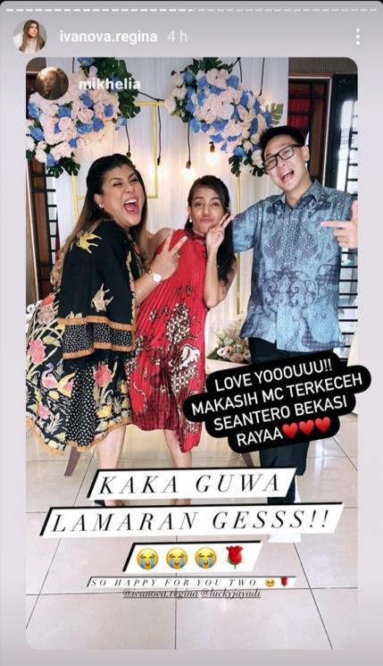 Regina Idol resmi tunangan (Instagram/@ivanova.regina)