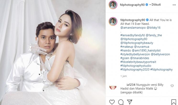 Amanda Manopo dan Billy Syahputra (Instagram.com/fdphotography90)