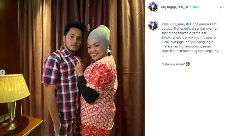 Elly Sugigi dan Aher (Instagram/@ellysugigi_real_)