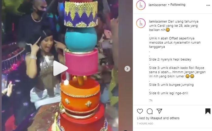 Ulang tahun Cardi B. (Instagram/@iamcardib)