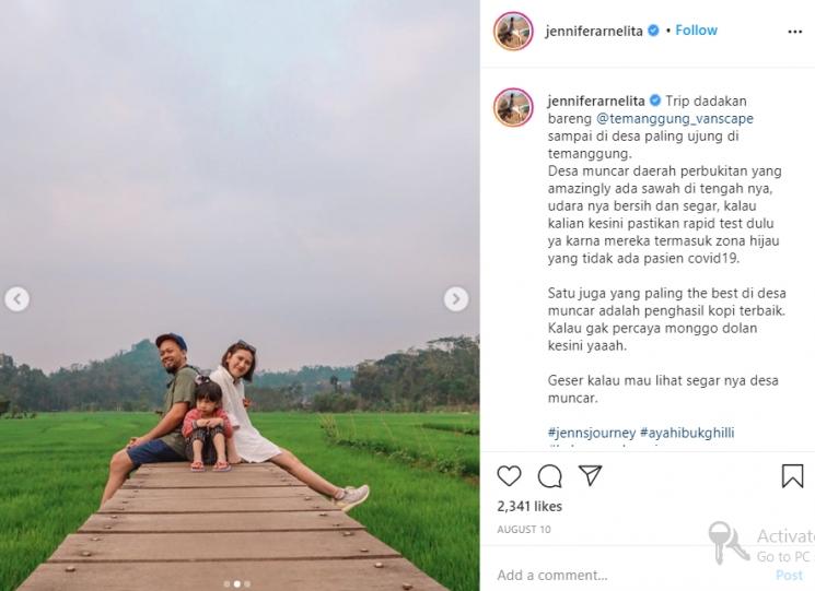 Jennifer Arnelita liburan bareng keluarga (Instagram.com/jenniferarnelita)