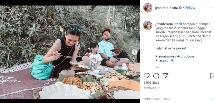 Jennifer Arnelita liburan bareng keluarga (Instagram.com/jenniferarnelita)
