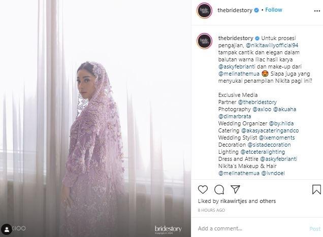 Nikita Willy. (Instagram/@thebridestory)