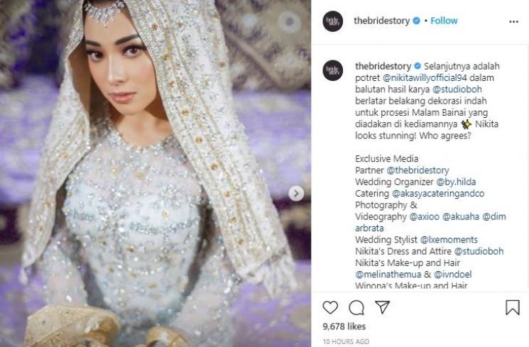 Malam Bainai Nikita Willy (Instagram.com/thebridestory)