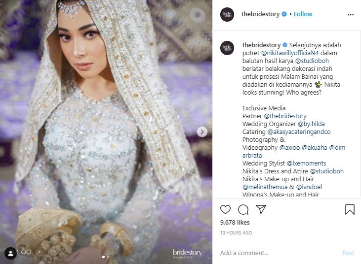 Malam Bainai Nikita Willy (Instagram.com/thebridestory)