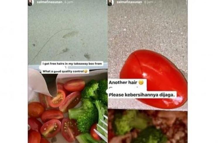 Tangkapan layar curhatan Salmafina (Instagram.com/salmafinasunan)