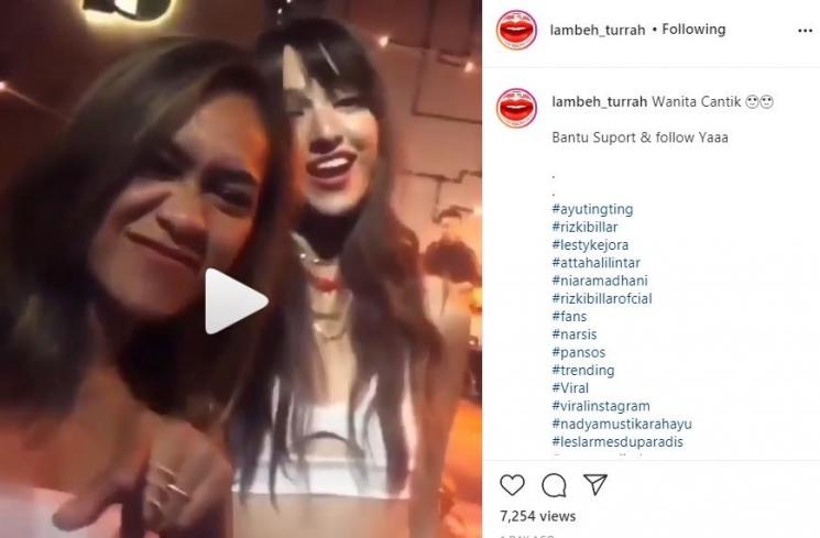 Nia Ramadhani asyik goyang (Instagram.com/lambeh_turrah)