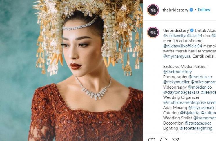 Nikita Willy resmi menikah (Instagram.com/thebridestory)