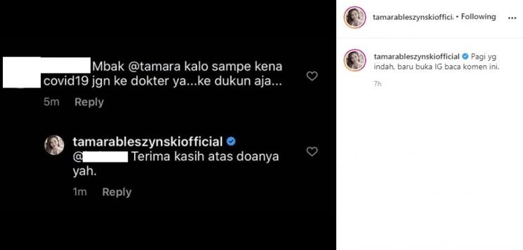 Postingan Tamara Bleszynski. (Instagram/@tamarableszynskiofficial)