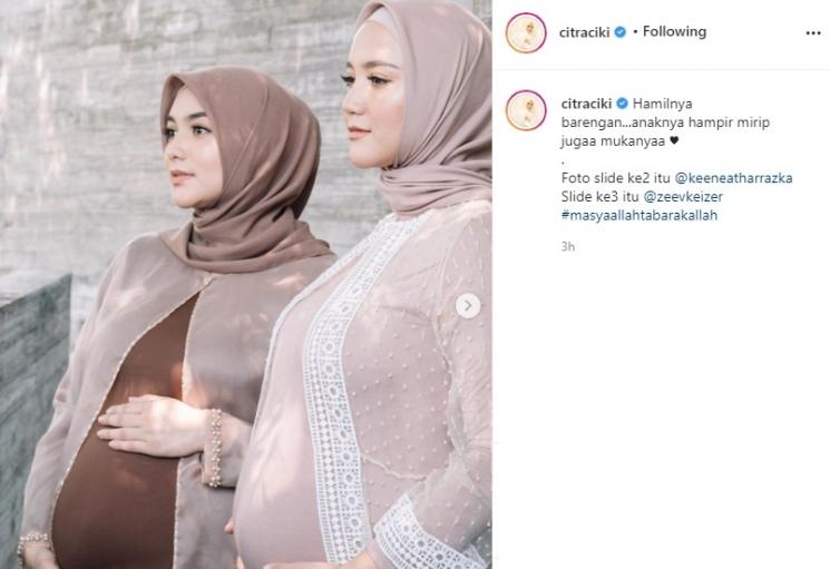 Citra Kirana dan Erica Putri. (Instagram/@citraciki)