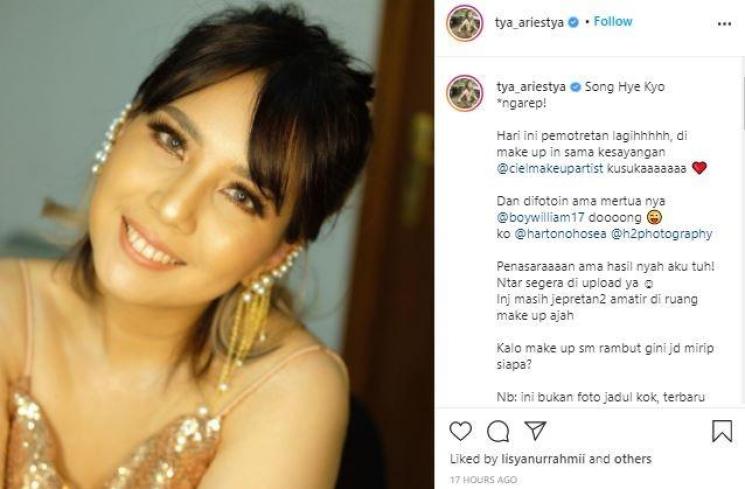 Pemotretan Tya Ariestya. (Instagram/@tya_ariestya)
