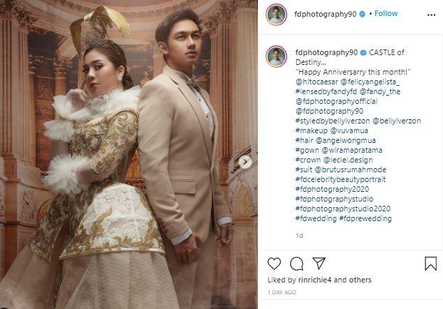 Felicya Angelista dan Hito Caesar. (Instagram/@fdphotography90)