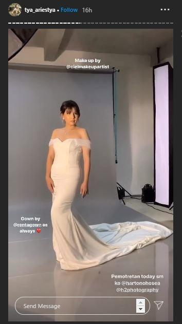 Pemotretan Tya Ariestya. (Instagram/@tya_ariestya)