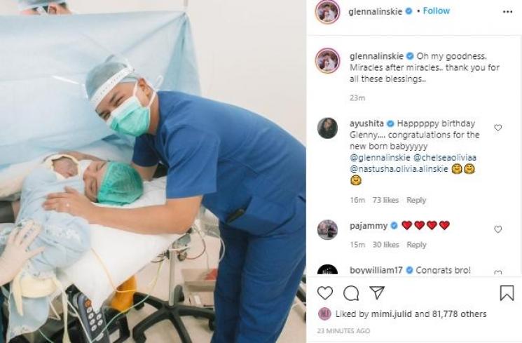 Putra Chelsea dan Glenn Alinskie (Instagram.com/glennalinskie)