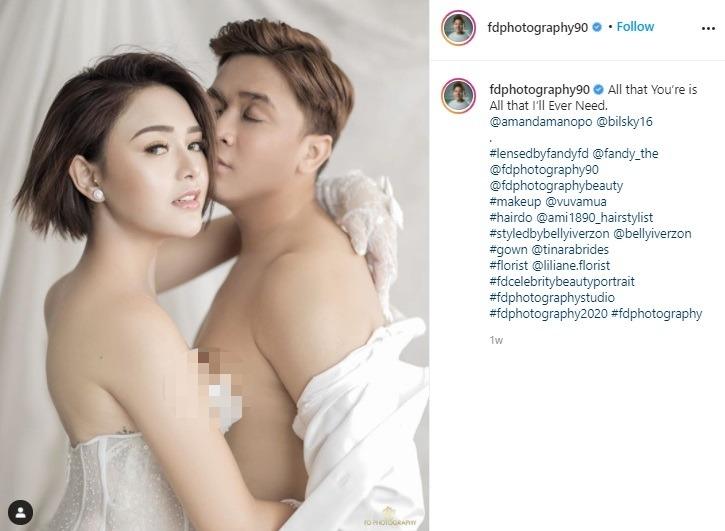 Amanda Manopo dan Billy Syahputra. (Instagram/@Fdphotography90)