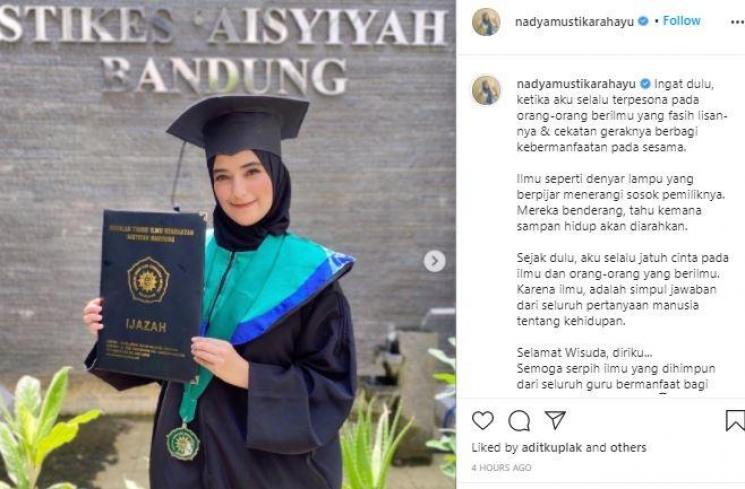 Nadya Mustika Rahayu. (Instagram/@nadyamustikarahayu)