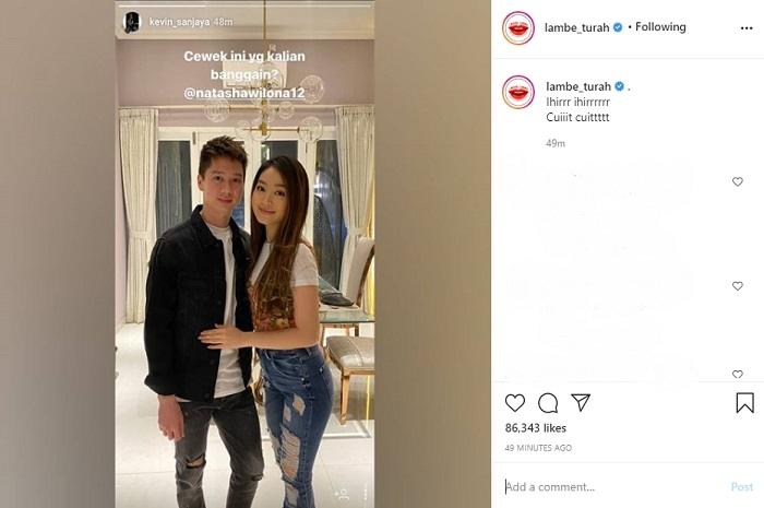 Kevin Sanjaya dan Natasha Wilona (Instagram @lambe_turah)