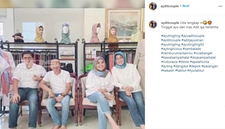 Pertemuan orangtua Ayu Ting Ting dan Adit Jayusman (Instagram/@ayditcouple)