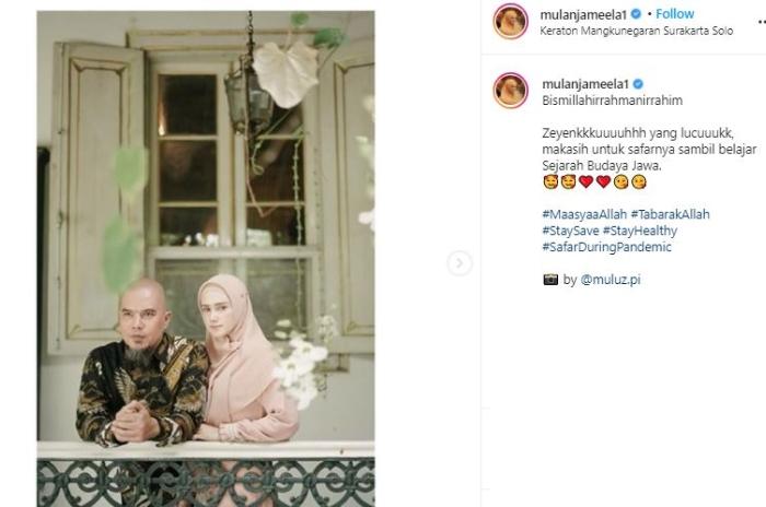 Mulan Jameela jalan-jalan ke Solo. (Instagram/@mulanjameela1)