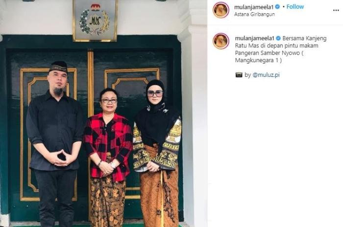 Mulan Jameela jalan-jalan ke Solo. (Instagram/@mulanjameela1)