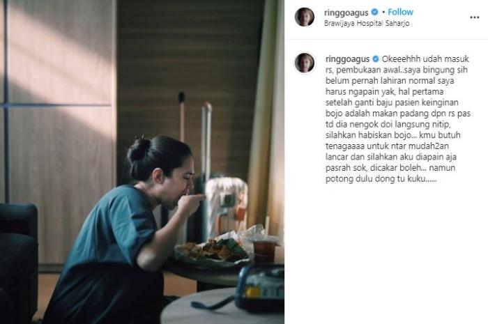Sabai Dieter melahirkan anak kedua. (Instagram/@ringgoagus)