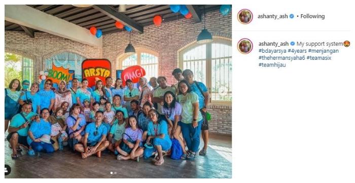 Momen ultah Arsya Hermansyah. (Instagram/@ashanty_ash)